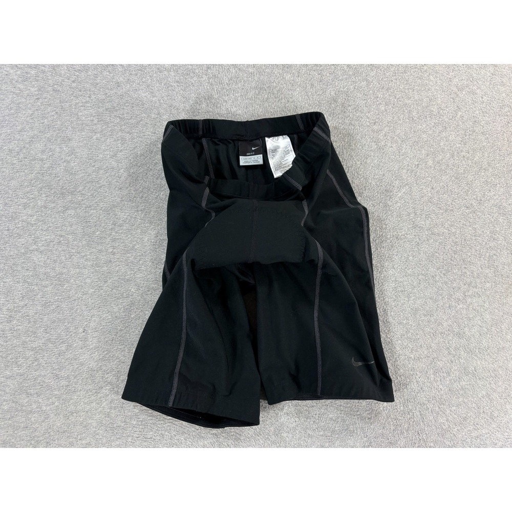 Nike Dri Fit Compression Padded Cycling Tights Shorts (Women's Large) Black